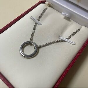 Cartier Necklace K18 silver gold